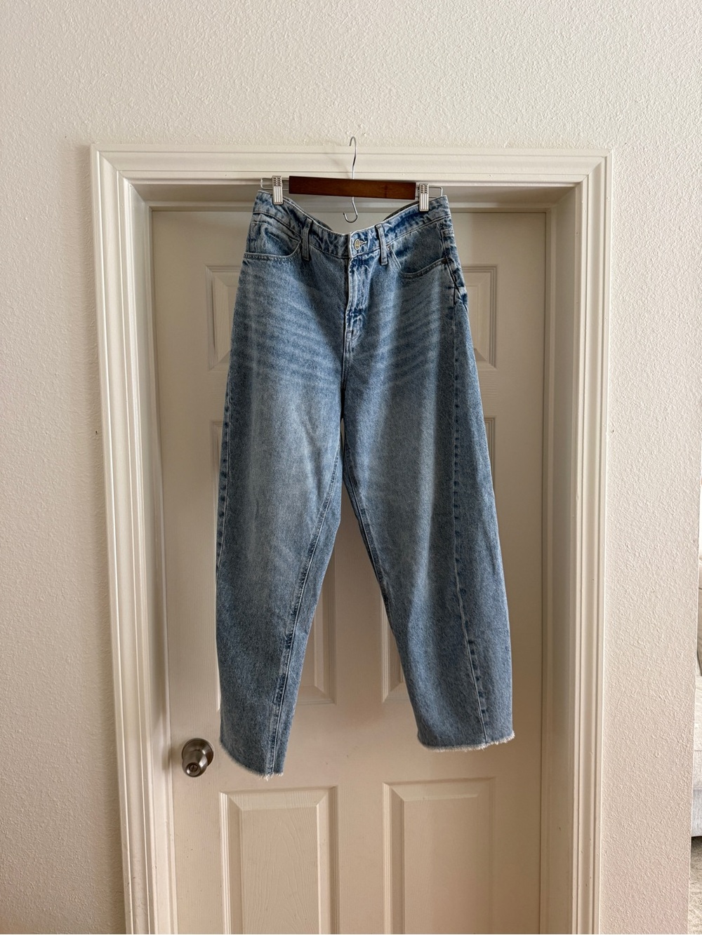 City Blues Light Wash Denim Barrel Jeans